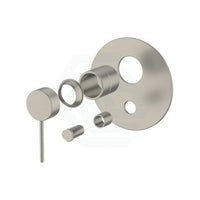 Kohler Components Brushed Nickel Round Plate Shower/Bath Mixer With Diverter Thin Trim Kit Only 