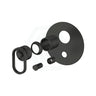 Kohler Components Matt Black Round Plate Shower/Bath Mixer With Diverter Thin Trim Kit Only 