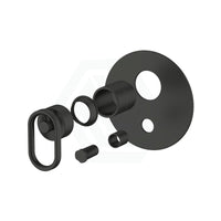 Kohler Components Matt Black Round Plate Shower/Bath Mixer With Diverter Thin Trim Kit Only 