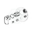 Kohler Components Polished Chrome Round Plate Shower/Bath Mixer With Diverter Thin Trim Kit Only 