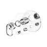 Kohler Components Polished Chrome Round Plate Shower/Bath Mixer With Diverter Thin Trim Kit Only 
