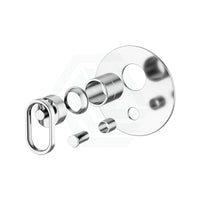 Kohler Components Polished Chrome Round Plate Shower/Bath Mixer With Diverter Thin Trim Kit Only 