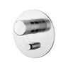 Kohler Components Polished Chrome Round Plate Shower/Bath Mixer With Diverter Thin Trim Kit Only 