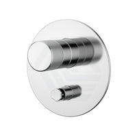 Kohler Components Polished Chrome Round Plate Shower/Bath Mixer With Diverter Thin Trim Kit Only 