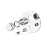 Kohler Components Polished Chrome Round Plate Shower/Bath Mixer With Diverter Thin Trim Kit Only 