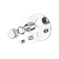Kohler Components Polished Chrome Round Plate Shower/Bath Mixer With Diverter Thin Trim Kit Only 