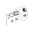 Kohler Components Polished Chrome Round Plate Shower/Bath Mixer With Diverter Thin Trim Kit Only 