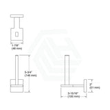 Kohler Square Brushed Nickel Vertical Toilet Roll Holder Paper Holders