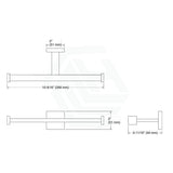 Kohler Square Matt Black Double Toilet Roll Holder Paper Holders