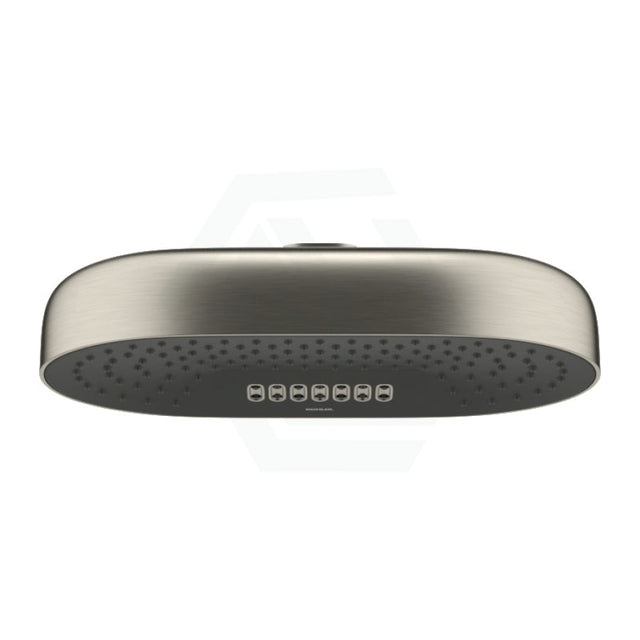 Kohler Statement™ 354X204Mm Oblong Brushed Nickel Dual Function Rainhead - Deep Massage Shower Heads