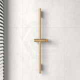 Kohler Statement 816/1016Mm Height Round Brushed Brass Slidebar Custom Twin Showers