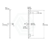 Kohler Statement 816/1016Mm Height Round Brushed Nickel Slidebar Twin Shower Rails