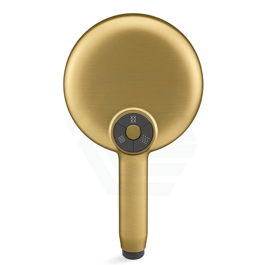 Kohler Statement Round Brushed Brass 3 Functions Handheld Shower Head Only Showers
