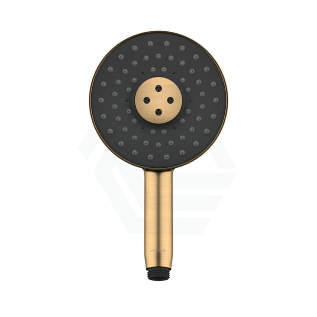 Kohler Statement Round Brushed Brass 3 Functions Handheld Shower Head Only Showers