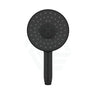 Kohler Statement Round Matt Black 3 Functions Handheld Shower Head Only Showers