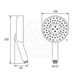 Kohler Statement Round Polished Chrome 3 Functions Handheld Shower Head Only Showers