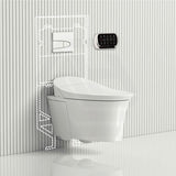 Kohler Veil Gloss White Wall Hung Smart Toilet Rimless With Inwall Cistern Flush Button Suites