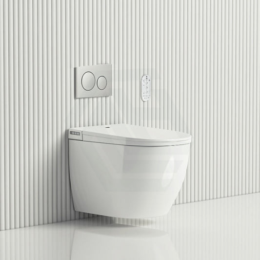Lafeme Sesto Smart Toilet Wall-Hung Rimless With Inwall Cistern Flush Button Suites