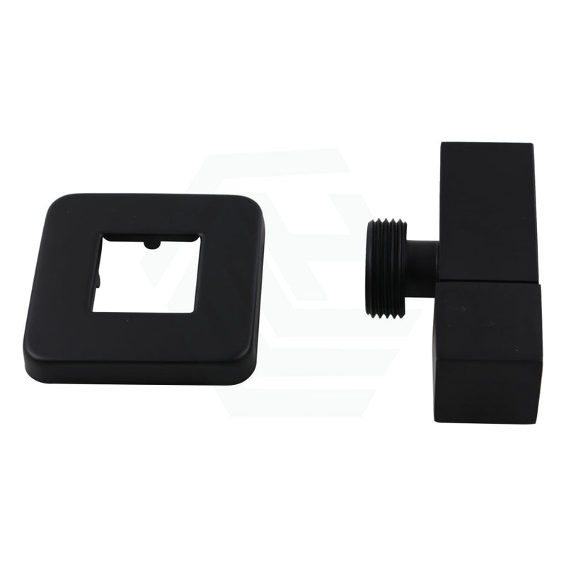 Laundry Square Black 1/4 Turn Washing Machine Stop Tap Bathroom Products