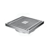 Linkware 100Mm Square Grate Non-Return Floor Waste Chrome Wastes