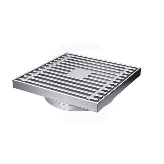 Linkware 120Mm Square Grate Non-Return Floor Waste Chrome Wastes