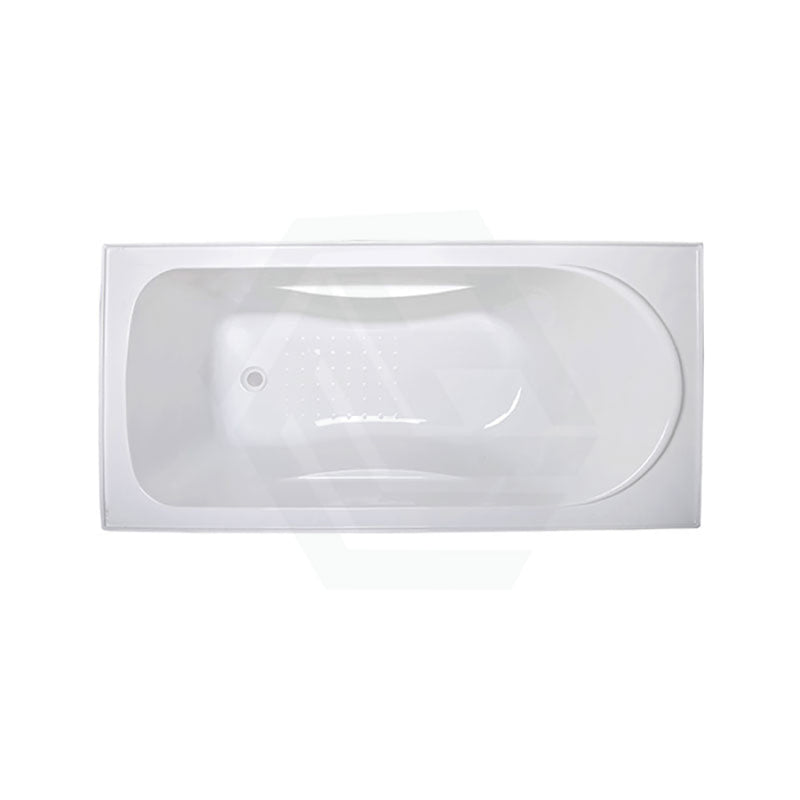 Linkware 1525/1675mm Square Drop in Bathtub Acrylic Gloss White Fiberglass Built in