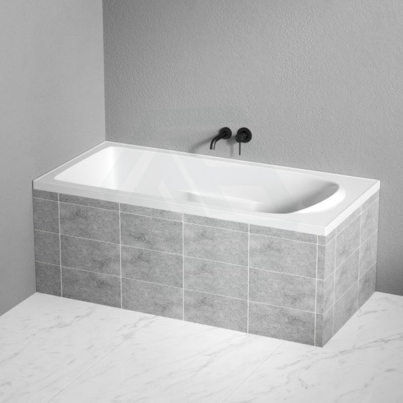 Linkware 1525/1675Mm Square Drop In Bathtub Acrylic Gloss White Fiberglass Built Drop-In Bathtubs