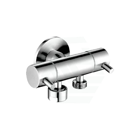 Linkware Brass Chrome Dual Control Toilet Bidet Diverter Mini Cistern Cock