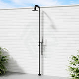 Linkware Elle Outdoor 316 Freestanding Matt Black Twin Shower Showers