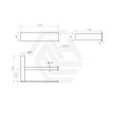 Linkware Gabe Toilet Roll Holder Brushed Nickel Paper Holders