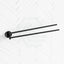 Linkware Loui Hand Towel Rail Gloss Black Holder Hanger Solid Body Holders