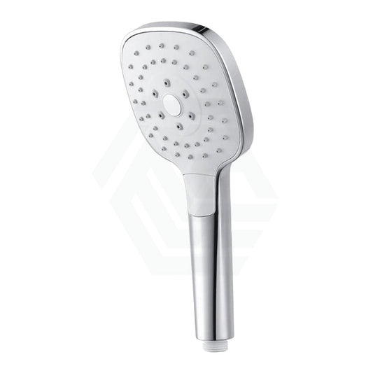 Linkware Square Self Cleaning Hand Shower 3 Functions Chrome-White Handheld Showers