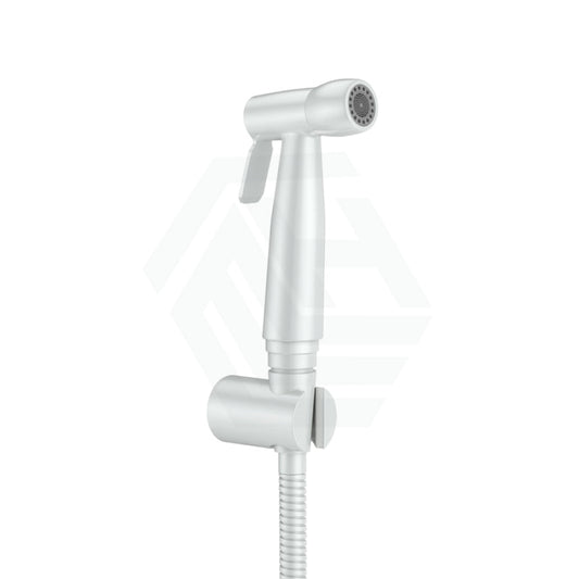 Linkware Trigger Spray With Anti-Burst Hose/Dual Check Valve White Toilet Bidet & Sprayers