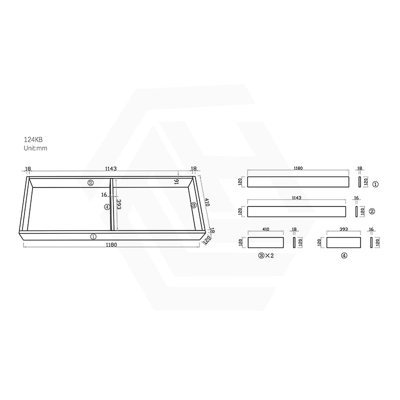 Lukka Camden Modern 1200mm Freestanding Vanity E0 MDF Wood Grain Single/Double Bowls Cabinet In Various Colors