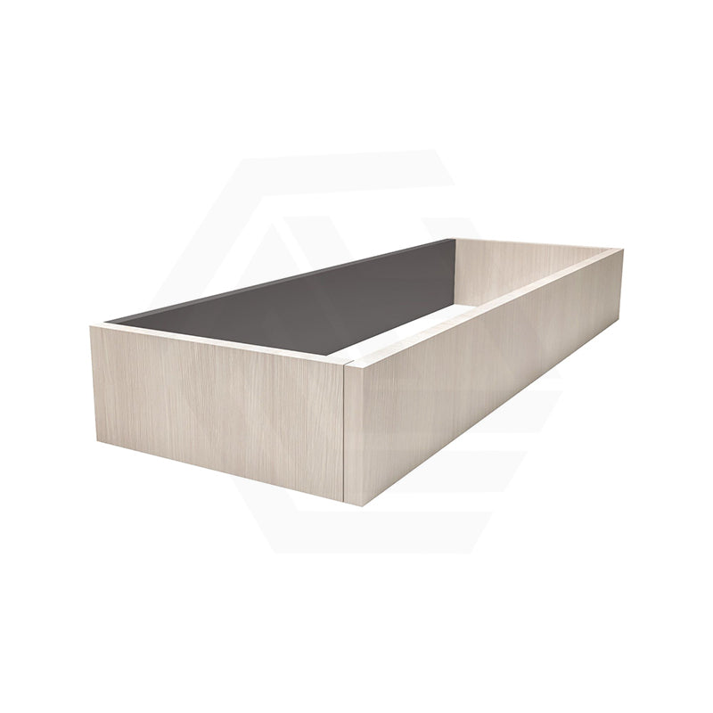 Lukka Camden Modern 900mm Narrow Freestanding Vanity E0 MDF Wood Grain PVC Film Cabinet with Left/Right Hand Drawers In Various Colours