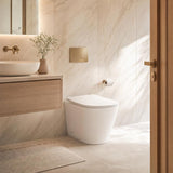 Lukka Acadia Tornado Rimless Wall Faced Toilet Pan Only 545x360x410mm - Various Colours