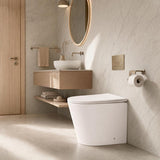 Lukka Acadia Tornado Rimless Wall Faced Toilet Pan Only 545x360x410mm - Various Colours