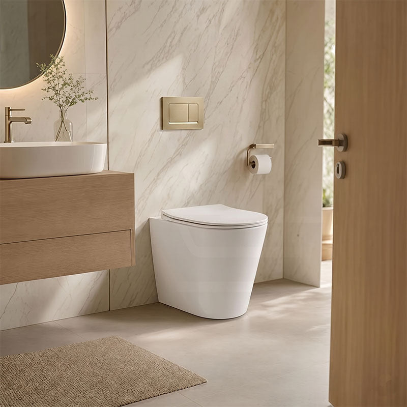 Lukka Acadia Tornado Rimless Wall Faced Toilet Pan Only 545x360x410mm - Various Colours