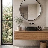 Lukka Arco Flueted Fine Ceramic Above Counter Basin 400x350x130mm - Variant Colour