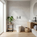 Lukka Agena Rimless Wall Faced Toilet with Sigma8 Inwall Cistern & Sigma Buttons - Gloss White