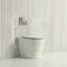 Lukka Agena Rimless Wall Faced Toilet with Sigma8 Inwall Cistern & Sigma41 Buttons - Gloss White