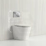 Lukka Agena Rimless Wall Faced Toilet with Sigma8 Inwall Cistern & Sigma41 Buttons - Gloss White