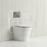 Lukka Agena Rimless Wall Faced Toilet with Sigma8 Inwall Cistern & Sigma41 Buttons - Gloss White