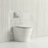 Lukka Agena Rimless Wall Faced Toilet with Sigma8 Inwall Cistern & Sigma41 Buttons - Gloss White