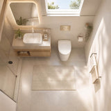 Lukka Agena Rimless Wall Faced Toilet Pan Only Nano Glaze 560x360x420mm - Gloss White