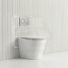 Lukka Agena Rimless Wall Faced Toilet with Sigma8 Inwall Cistern & Sigma Buttons - Gloss White