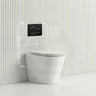 Lukka Agena Rimless Wall Faced Toilet with Sigma8 Inwall Cistern & Sigma Buttons - Gloss White