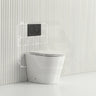Lukka Agena Rimless Wall Faced Toilet with Sigma8 Inwall Cistern & Sigma Buttons - Gloss White