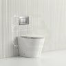 Lukka Agena Rimless Wall Faced Toilet with Sigma8 Inwall Cistern & Sigma Buttons - Gloss White