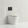 Lukka Agena Rimless Wall Faced Toilet with Sigma8 Inwall Cistern & Sigma Buttons - Gloss White